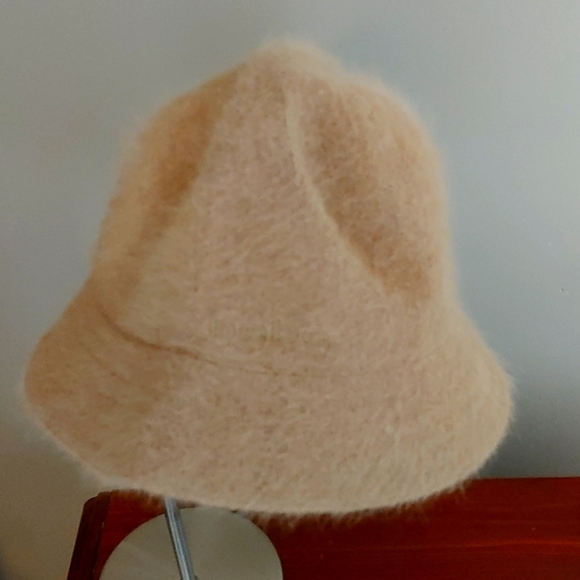 Beige Angora Blend Bebe Bucket Hat - Picture 3 of 6